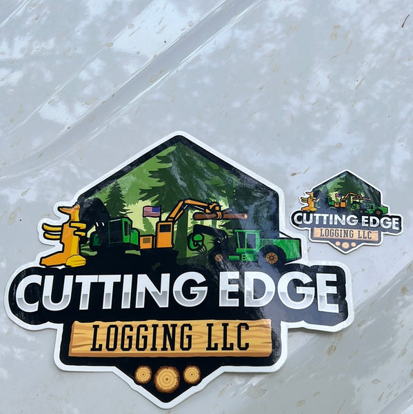 Cutting Edge Logging Sticker